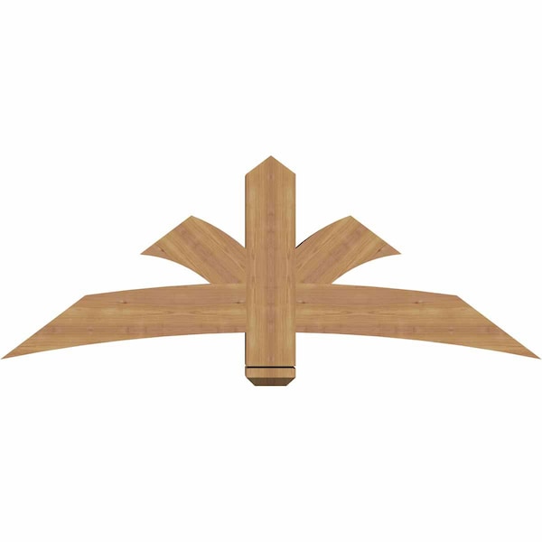 Ekena Millwork Davenport Timber Gable Bracket, Western Red Cedar, 60"W x 22"H x 5 1/2"D x 5 1/2"F, 9/12 Pitch GBW060X22X0606DAV00SWR - main